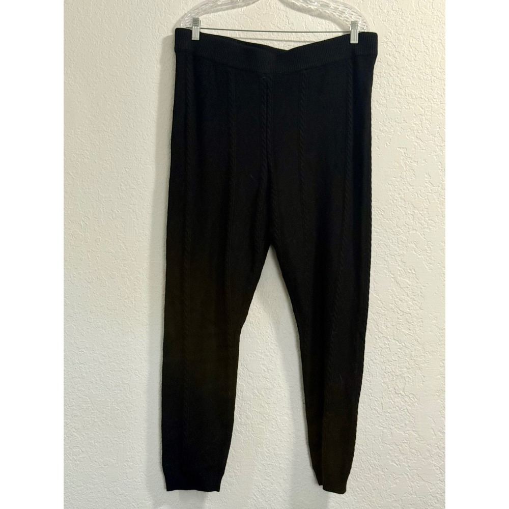 Torrid  Black Cable Knit Sweater Leggings High Waisted Loungewear Pants 3 3x